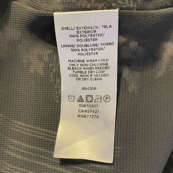 ⭐️⭐️SALE- 2 for $15⭐️⭐️ LOFT Flower Stripe Strappy Cami in Gray/Pink Size M - Picture 5 of 5